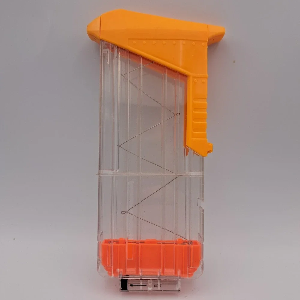 NERF N-Strike Elite Clear Orange 18 Dart Magazine Clip Blaster Accessory